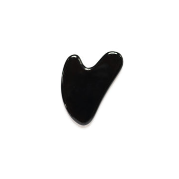 Gua Sha - Black Obsidian Heart